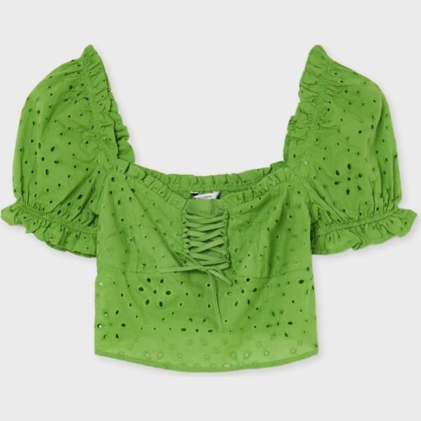 camicie Calliope verde tinta unita