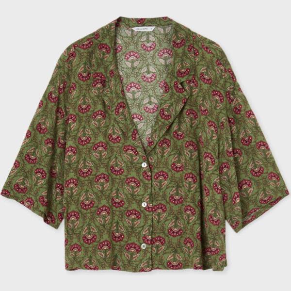 camicie a manica corta Calliope verde