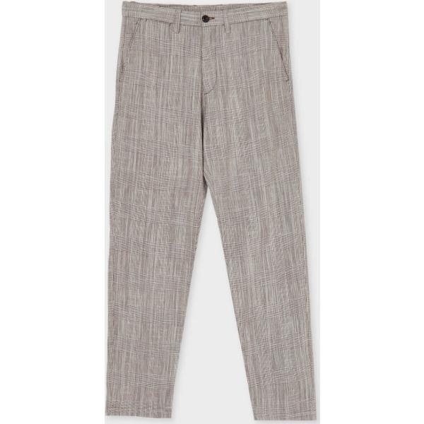 pantaloni chino Calliope grigio a quadri