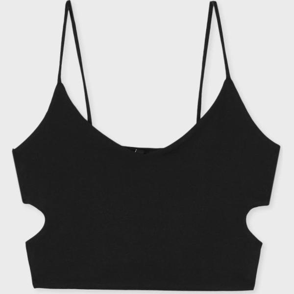 top Calliope nero tinta unita