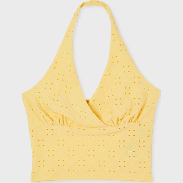 top Calliope giallo tinta unita