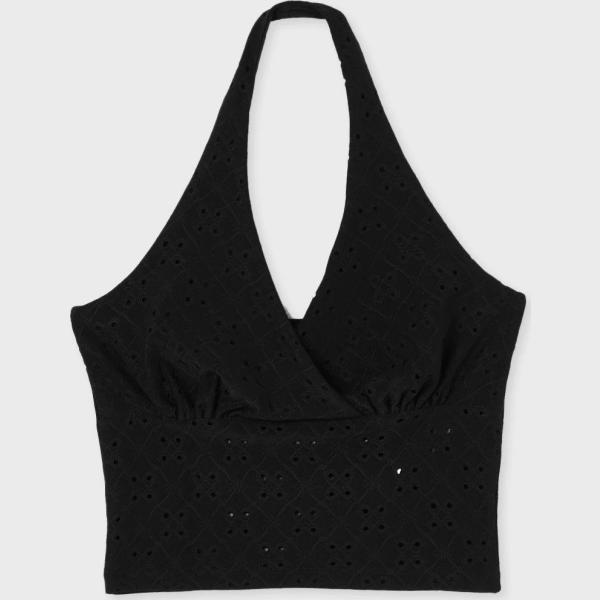 top Calliope nero tinta unita