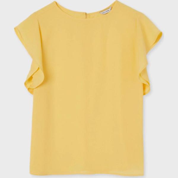 bluse Calliope giallo tinta unita