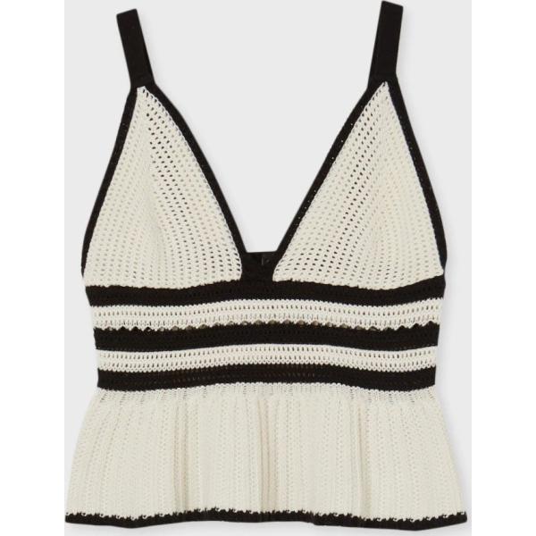 canottiere Calliope bianco tinta unita