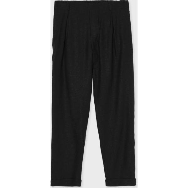 pantaloni Calliope nero tinta unita