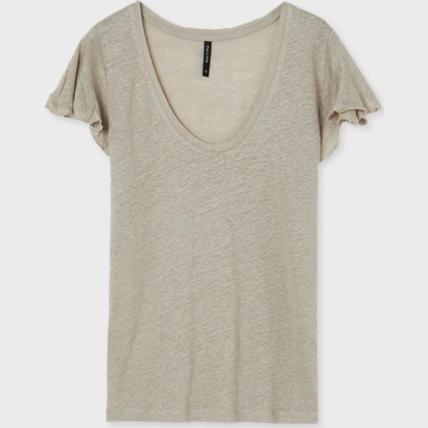 t-shirt Calliope marrone tinta unita