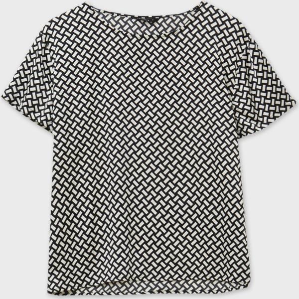bluse Calliope grigio geometrica