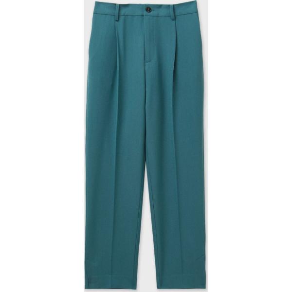 pantaloni Calliope verde tinta unita