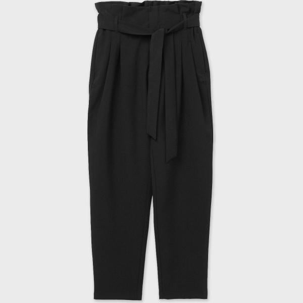 pantaloni Calliope nero tinta unita