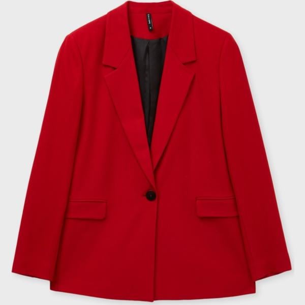 blazer Calliope rosso tinta unita