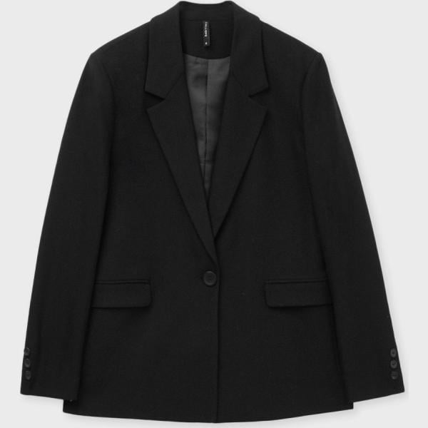 blazer Calliope nero tinta unita