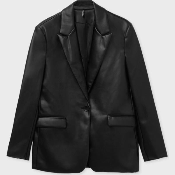 blazer Calliope nero tinta unita