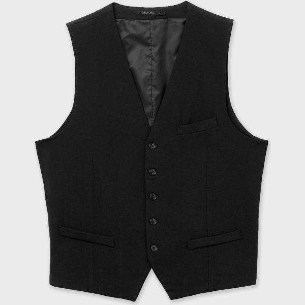gilet Calliope nero tinta unita