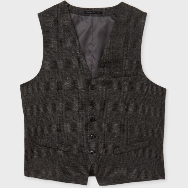 gilet Calliope nero a quadri