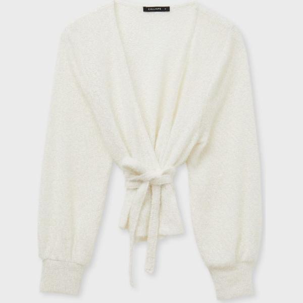 cardigans Calliope bianco tinta unita