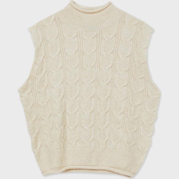 gilet Calliope bianco tinta unita