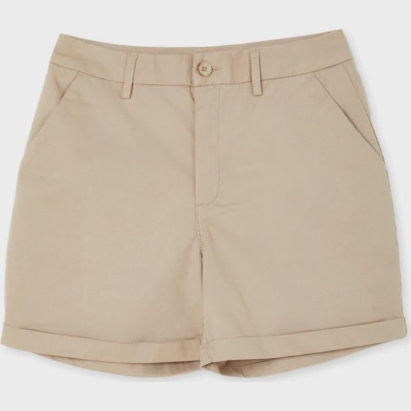 shorts Calliope marrone tinta unita