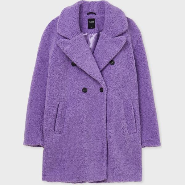 cappotti Calliope viola tinta unita