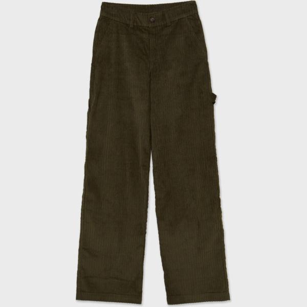 pantaloni Calliope marrone tinta unita
