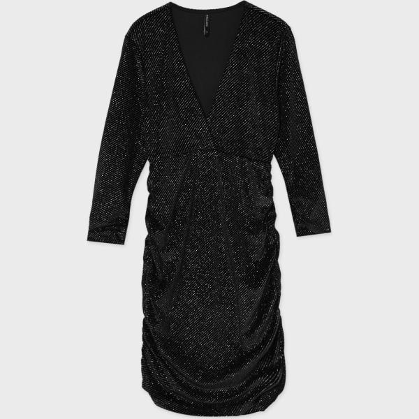 vestiti corti Calliope nero con stampe