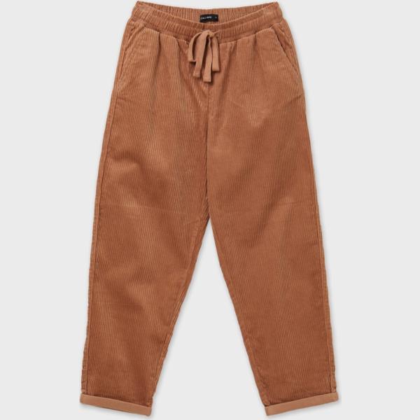 pantaloni Calliope marrone tinta unita