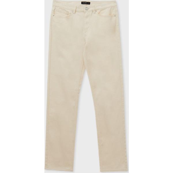 pantaloni Calliope bianco tinta unita