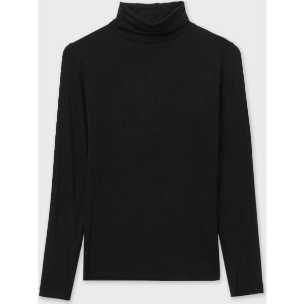 t-shirt Calliope nero tinta unita