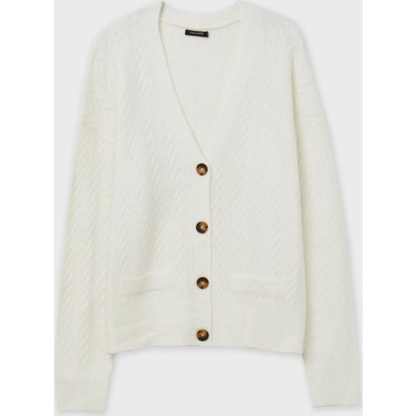 cardigans Calliope bianco tinta unita