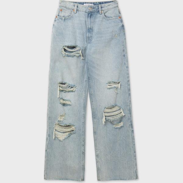 jeans strappati Calliope verde