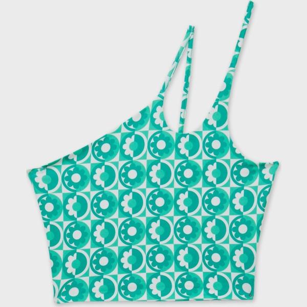 top Calliope multicolore geometrica