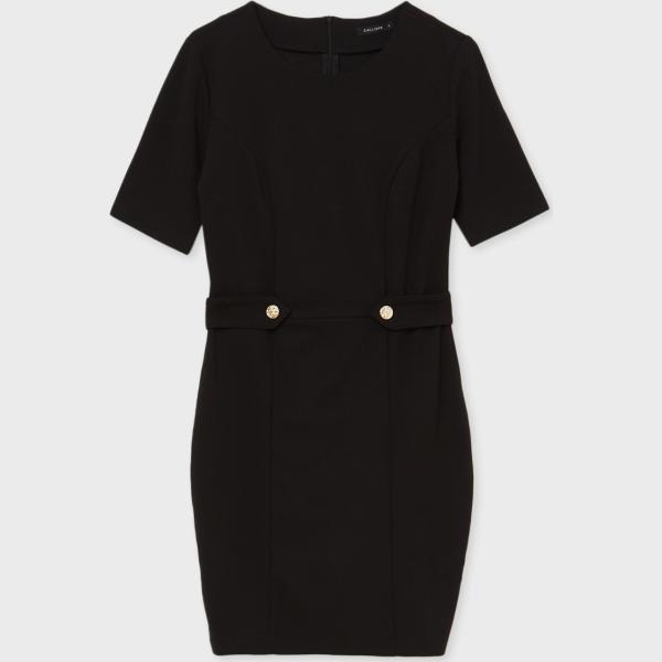 vestiti a tubino Calliope nero tinta unita