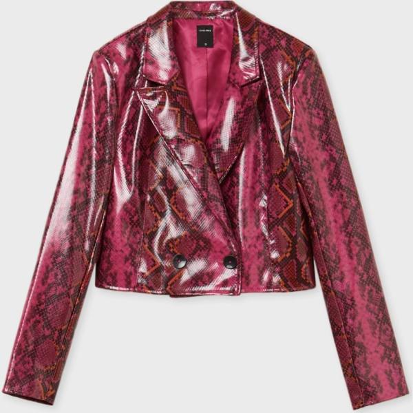 blazer Calliope rosso animalier