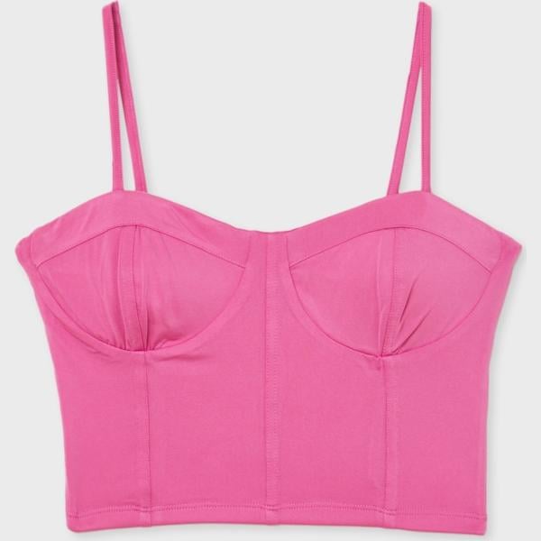 top Calliope rosa tinta unita