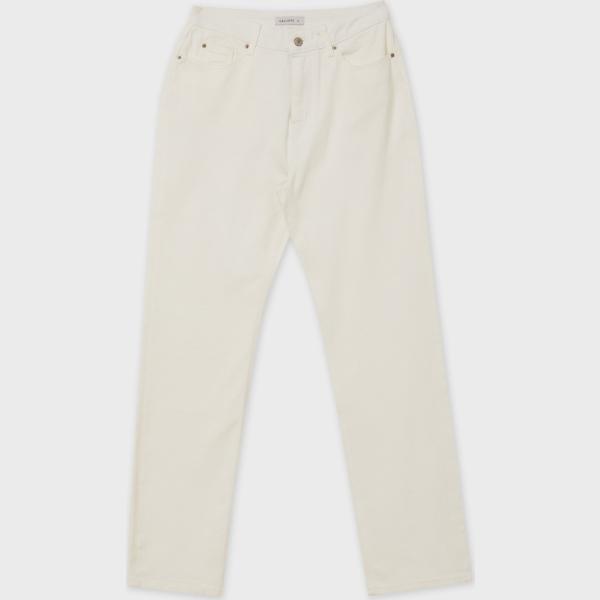 pantaloni Calliope bianco tinta unita