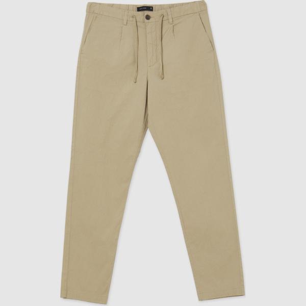 pantaloni Calliope verde tinta unita