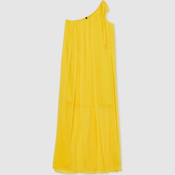 vestiti asimmetrici Calliope giallo a fiori