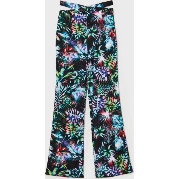 pantaloni Calliope nero con stampe