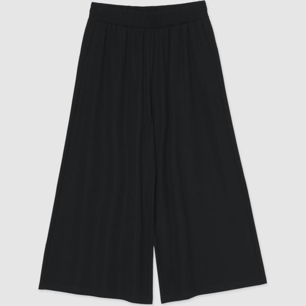 pantaloni capri Calliope nero tinta unita