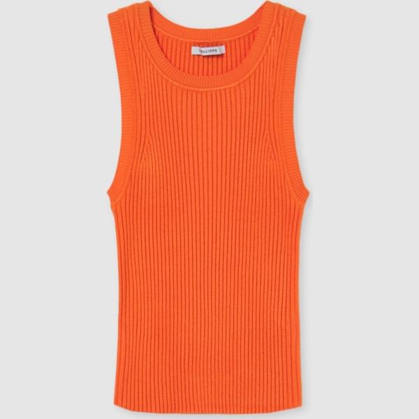 canottiere Calliope arancione tinta unita