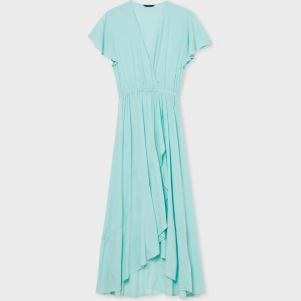 vestiti midi/longuette Calliope blu tinta unita