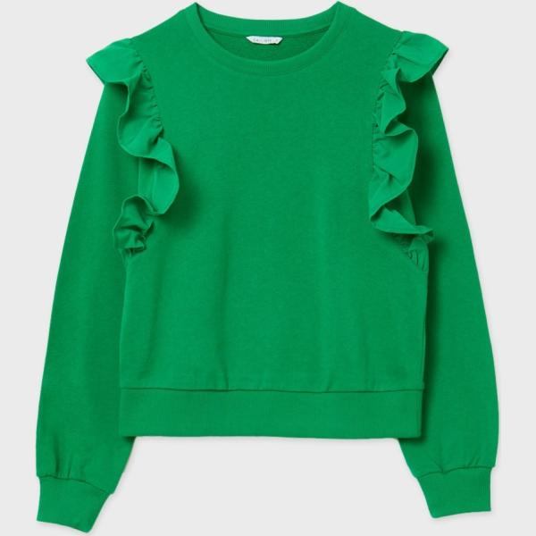 felpe Calliope verde tinta unita