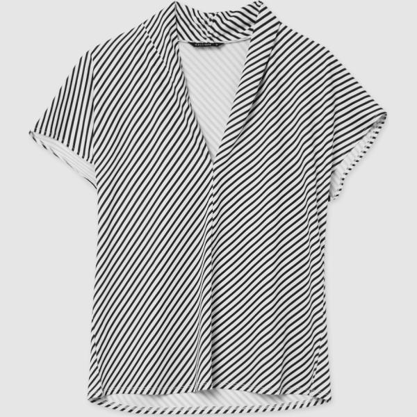t-shirt Calliope bianco a righe