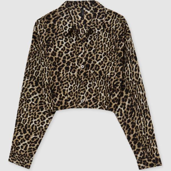 camicie Calliope marrone animalier