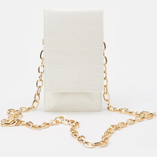 pochette Calliope bianco con stampe