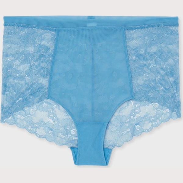 slip Calliope blu tinta unita