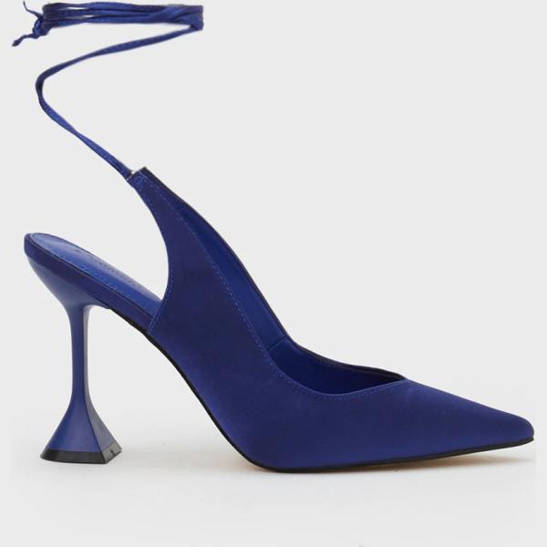 décolleté Calliope blu tinta unita