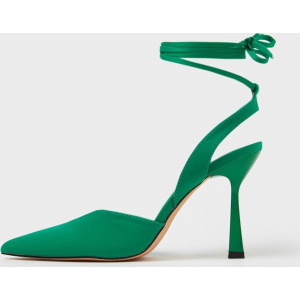 décolleté Calliope verde tinta unita