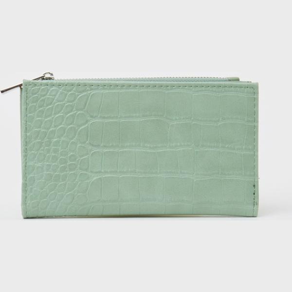 portafogli Calliope verde tinta unita