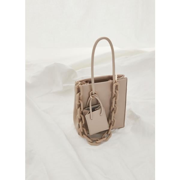 shopping bag Calliope bianco tinta unita
