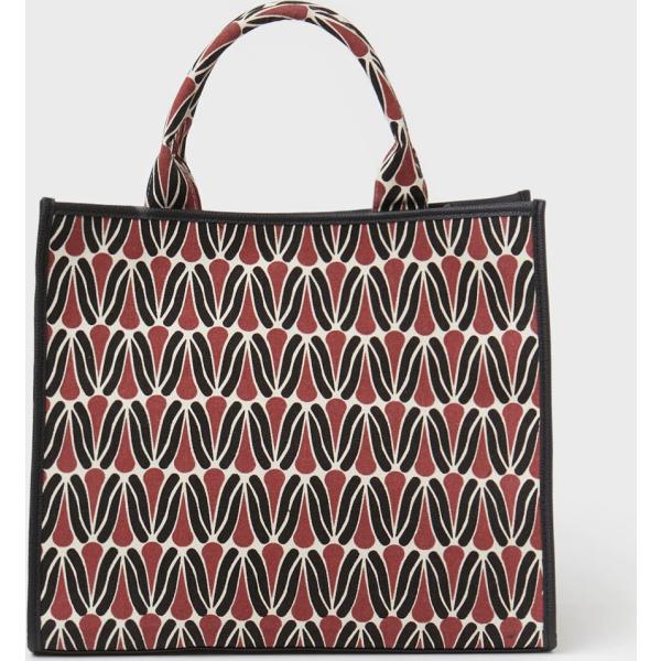 shopping bag Calliope multicolore con stampe